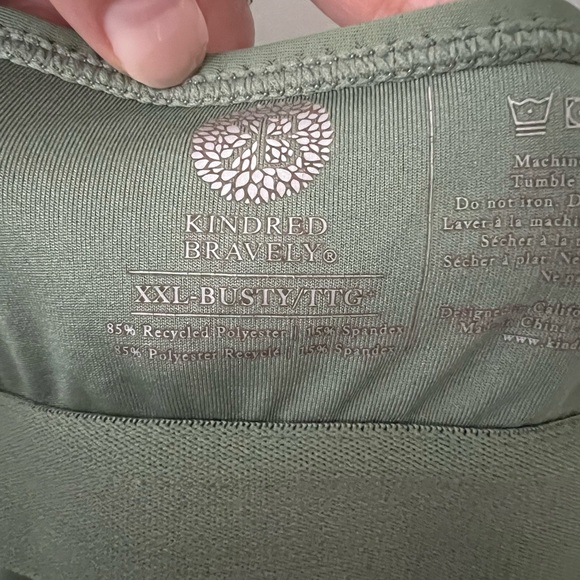 Kindred Bravely Ruffle Wrap Maternity & Nursing One Piece Swimsuit | XXL-Busty - Picture 9 of 10